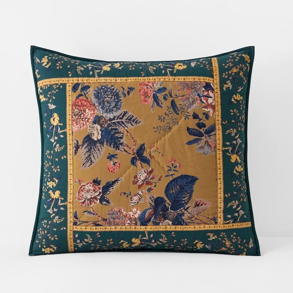 The Company Store Riya Multi Patchwork Quilted Cotton Euro Sham