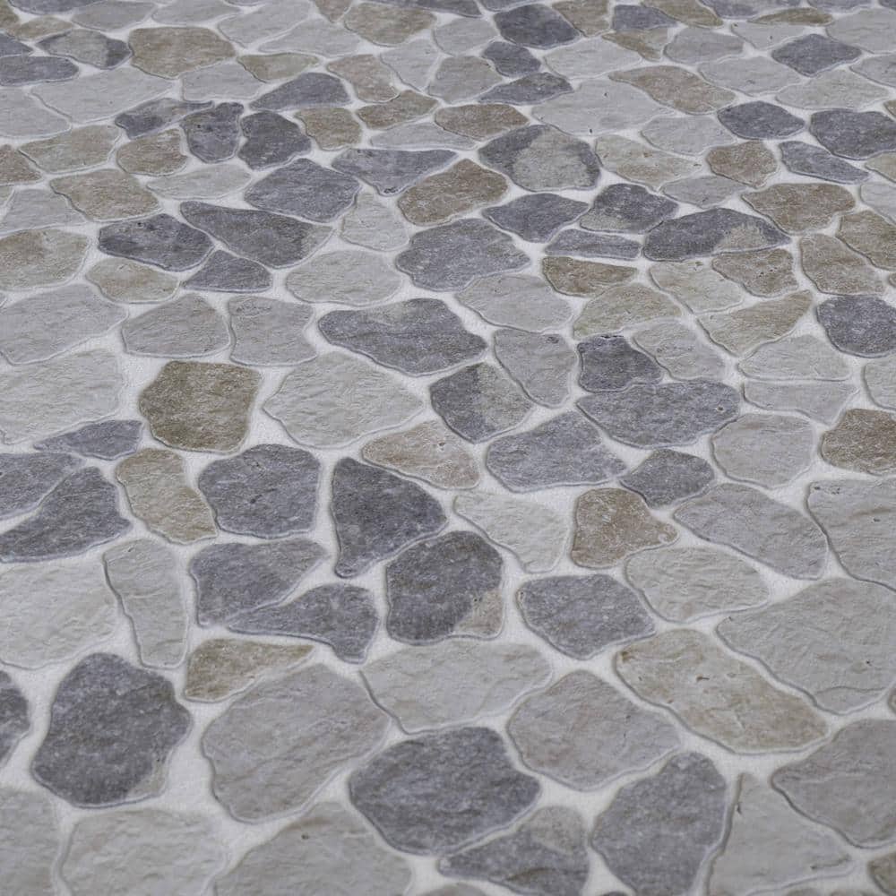 CRUZ BAY STUDIO Full Eclectic 18 in. x 18 in. Oasis Marble