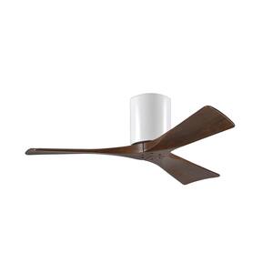 Irene 42 in. Indoor/Outdoor Gloss White Ceiling Fan with Remote Control and Wall Control