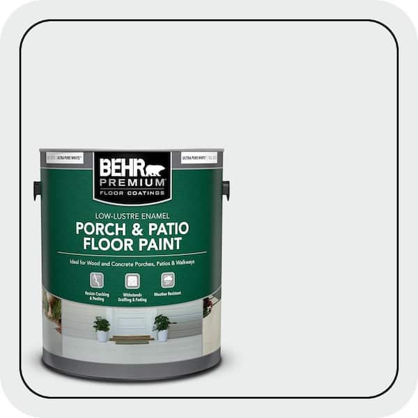 1 gal. #BWC-12 Vibrant White Low-Lustre Enamel Interior/Exterior Porch and Patio Floor Paint