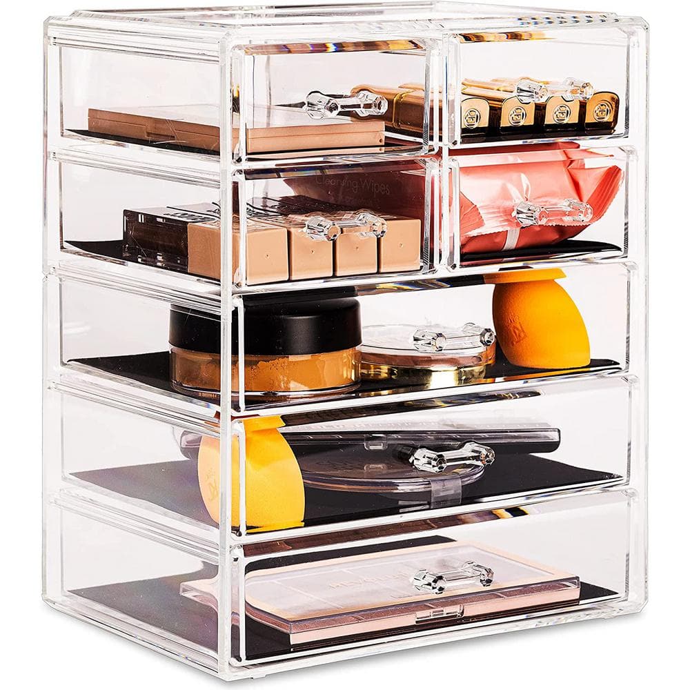 direktør patrice Duplikere Sorbus 11.25 in. W x 6.25 in. H 1-Cube Cosmetic Organizer in Acrylic  MUP-STRG34 - The Home Depot