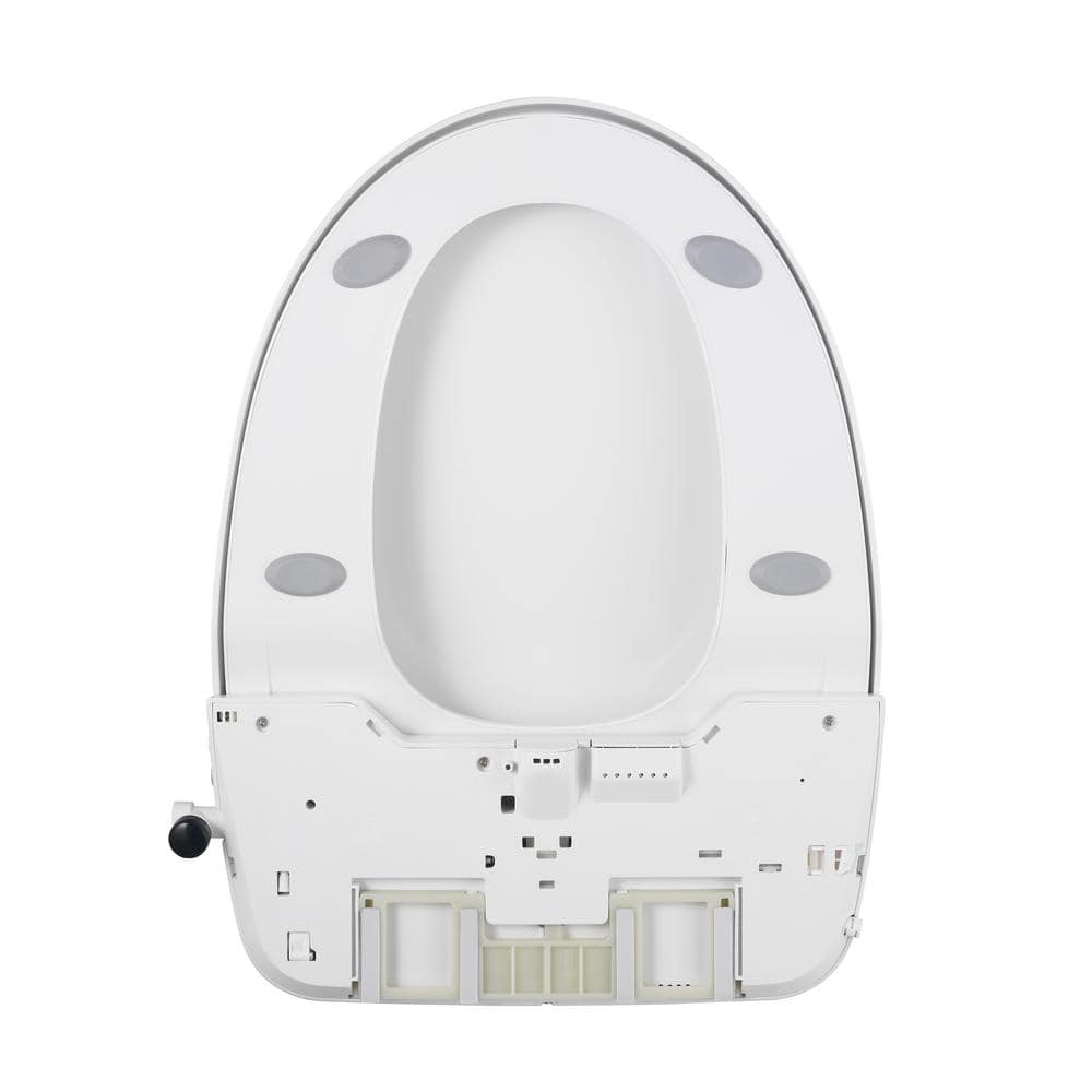 Hydrotech White Elongated Heated Electric Bidet Seat with Remote