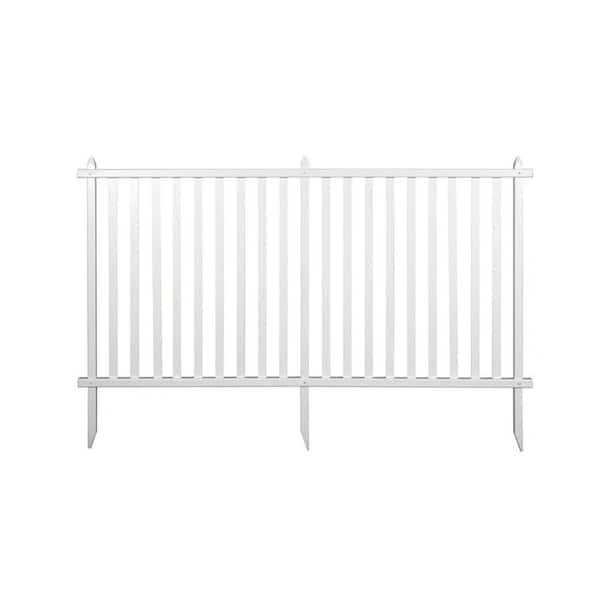 SpassWay 40 in. H x 80 in. W White Vinyl Fencing