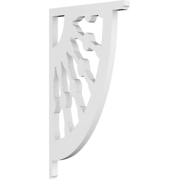 Ekena Millwork 5/8 in. W x 13 in. H x 7-1/2 in. D PVC Classic Wagon Wheel Bracket