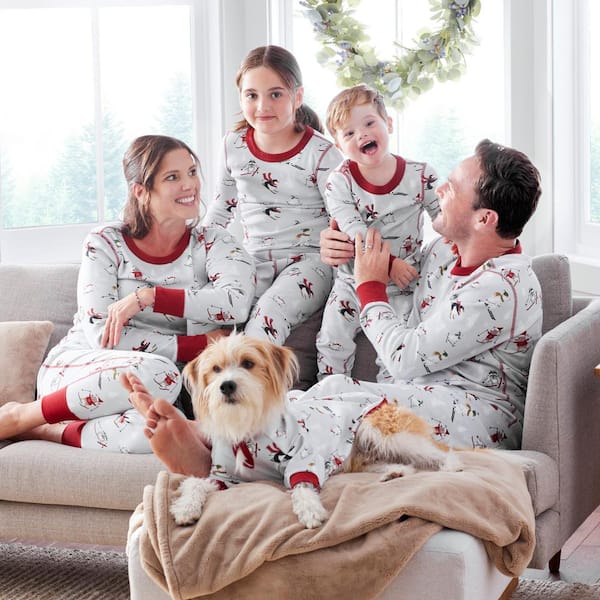 Muk Luks Womens Merry Everything Pajama Set, Grey Fairisle/dogs
