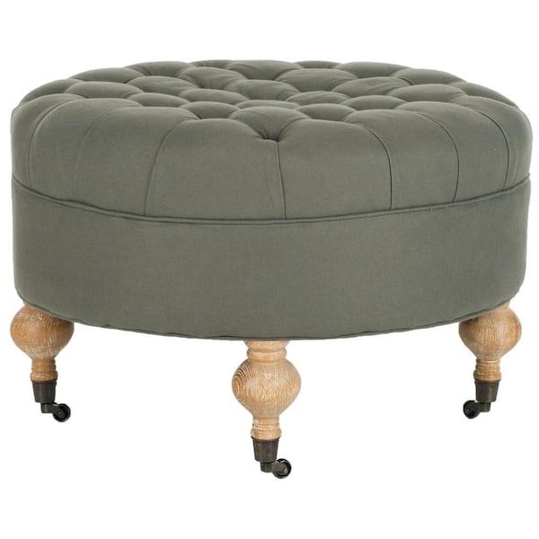 Safavieh Clara Sea Mist Accent Ottoman