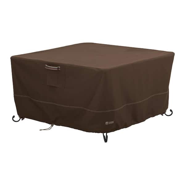 Classic Accessories Madrona RainProof 44 in. L x 44 in. W x 22 in. H Square Fire Pit Table Cover