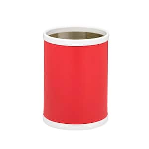 Bartenders Choice Fun Colors Red 8 Qt. Round Waste Basket