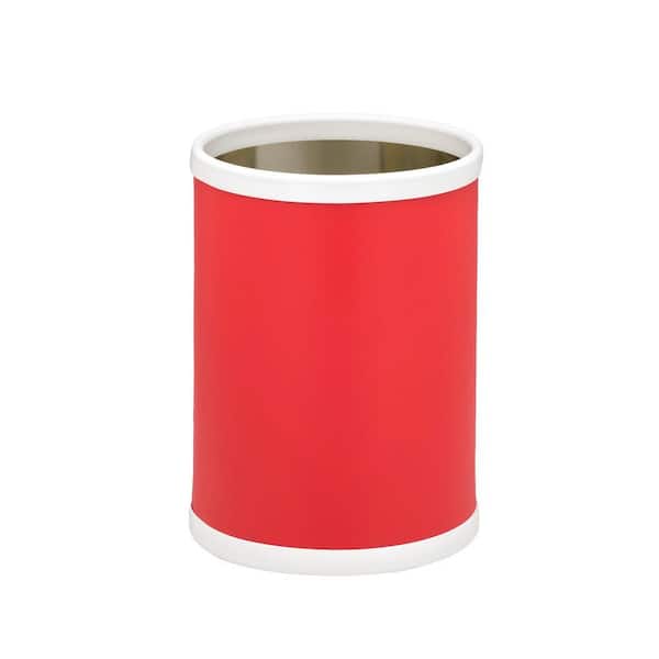 Kraftware Bartenders Choice Fun Colors Red 8 Qt. Round Waste Basket