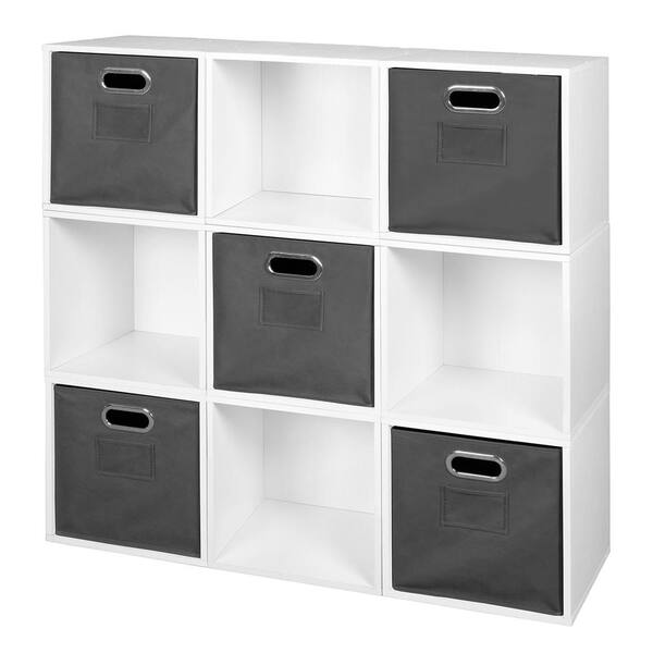 Niche 39 in. H x 39 in. W x 13 in. D Wood 9- Cube Organizer