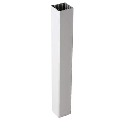 HavenView CountrySide 5 in. x 5 in. x 108 in. Tranquil White Capped Composite Beveled Post Sleeve