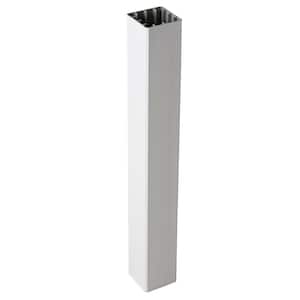 CountrySide 5 in. x 5 in. x 39 in. Tranquil White Capped Composite Beveled Post Sleeve
