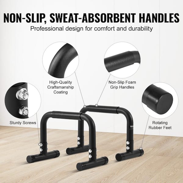 VEVOR Dip Bars 500 lbs. Weight Capacity Heave Duty Dip Stand Station Fitness Workout Dip Bar YJPXSG12YCDL46DNMV0 The Home Depot