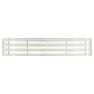 AG20 Series 4 in. x 36 in. Solid Aluminum Fixed Bar Supply/Return Air Vent Grille, White-Gloss