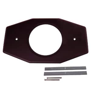 One-Hole Remodel Cover Plate for Moen and Delta Bathtub and Shower Valves, Oil Rubbed Bronze