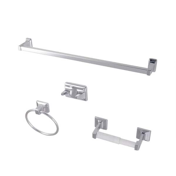 Kingston Brass Americana 4-Piece Bath Hardware Set in Polished Chrome