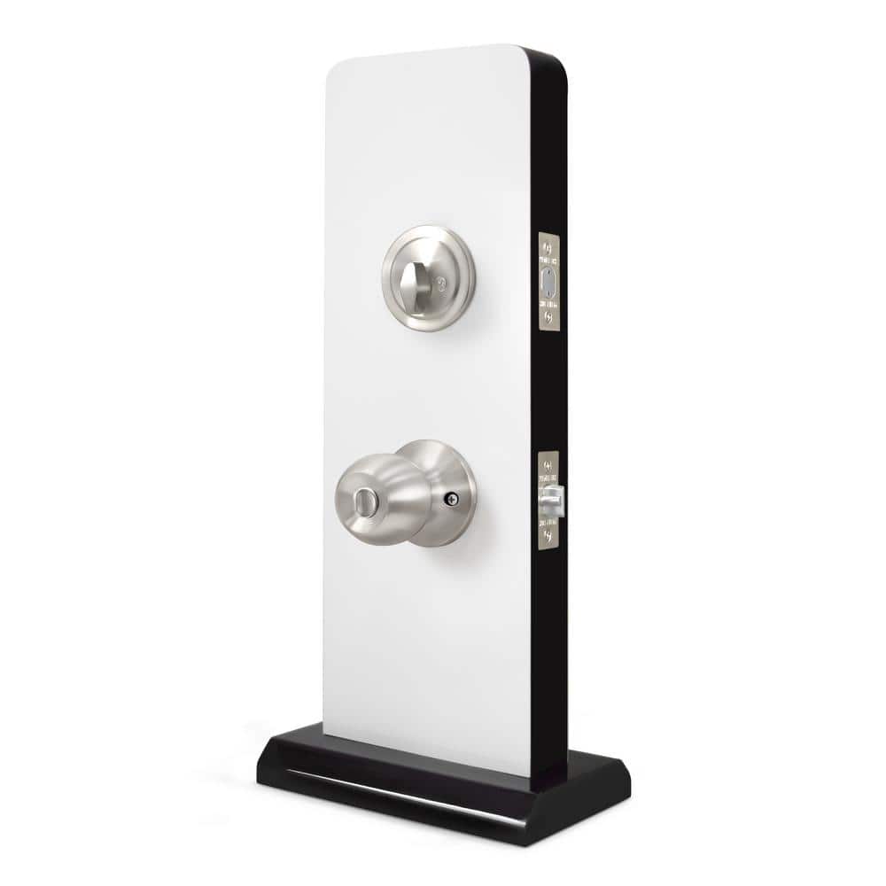 Matte Black Complete Entry Knob Set with Single Cylinder Deadbolt