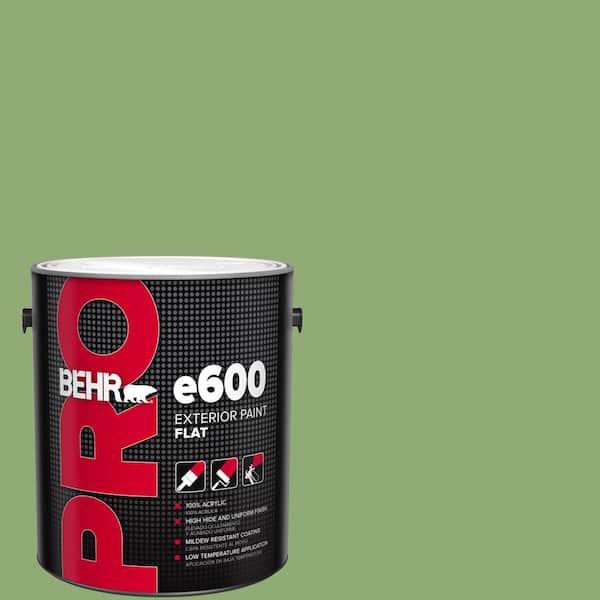BEHR PRO 1 gal. #430D-5 Geranium Leaf Flat Exterior Paint PR61301 - The ...