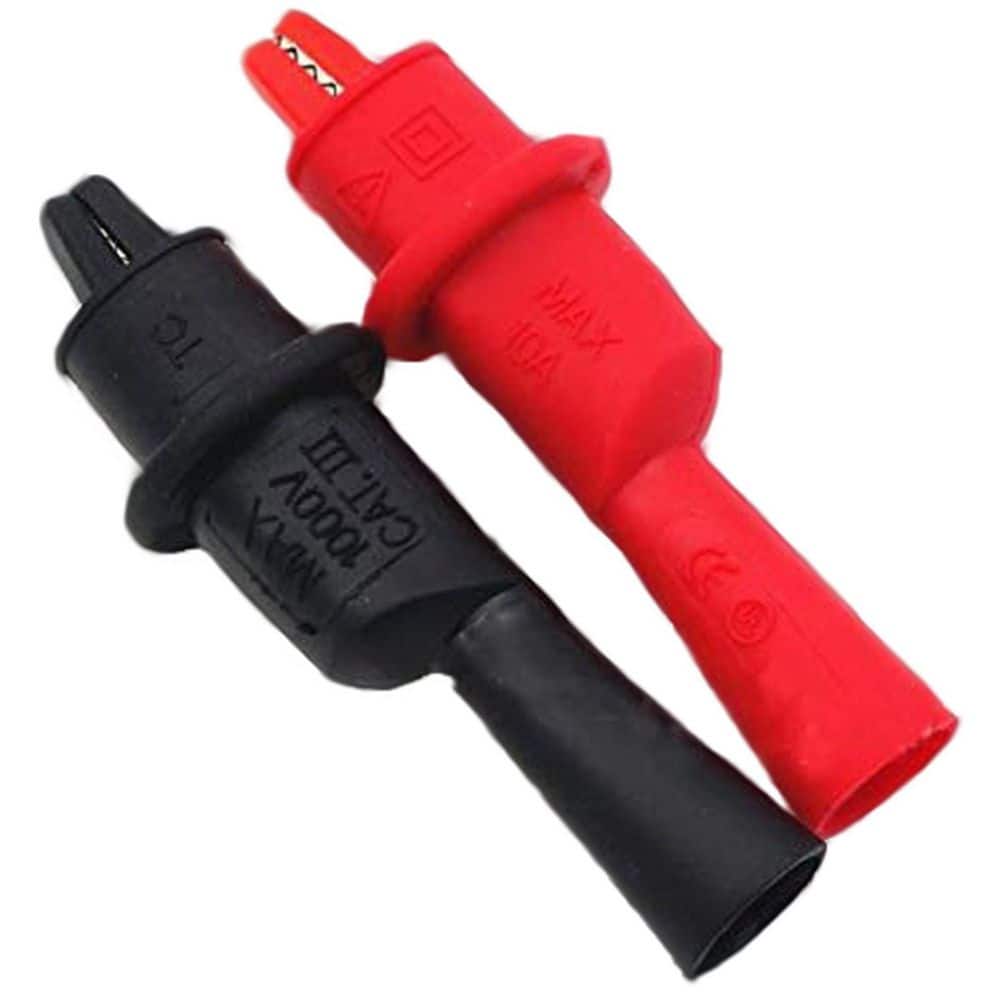 2-Piece AC15 Insulated Test Probe Push On Alligator Clips Crocodile Clamps for Fluke Test Leads TL71 TL75 TL175 price history on PriceWatchPro