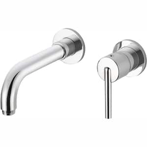 Trinsic 1-Handle Wall Mount Bathroom Faucet Trim Kit in Chrome (Valve Not Included)