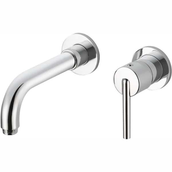 Delta Trinsic 1-Handle Wall Mount Bathroom Faucet Trim Kit in Chrome (Valve Not Included)