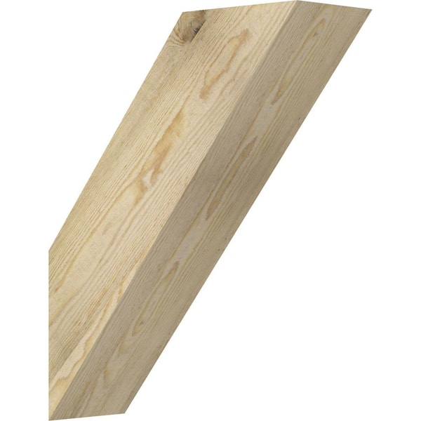 Ekena Millwork 6"W x 18"D x 22"H Traditional Rough Sawn Knee Brace, Douglas Fir