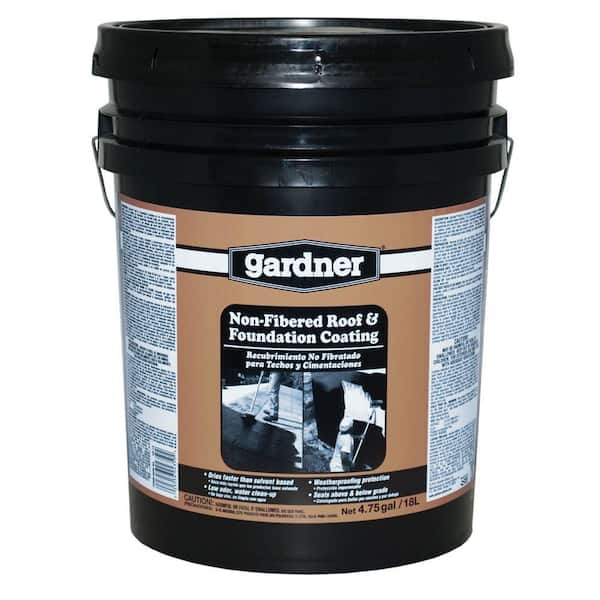 Gardner 4.75 Gal. Non-Fibered Foundation and Asphalt Roof Coating