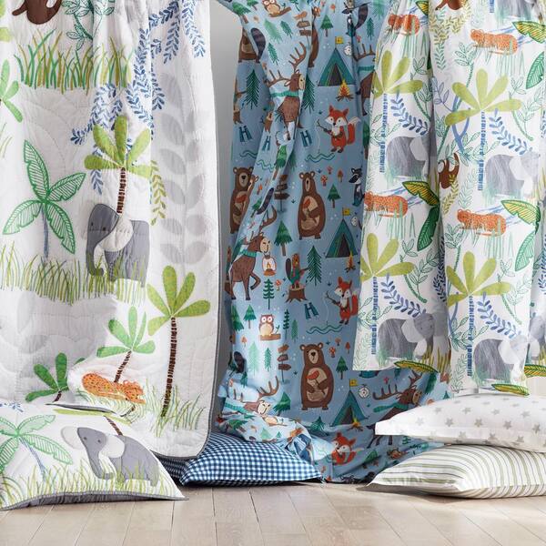 The Company Store Company Kids Jungle White Multi Full/Queen Cotton Quilt