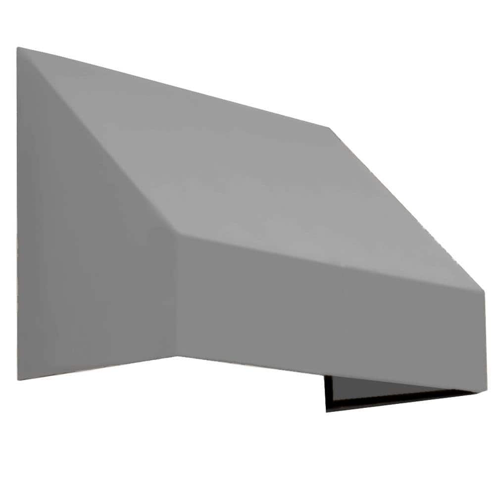 5.38 ft. New Yorker Fixed Awning 64.5 in. W x 24 in. H x 42 in. D Acrylic Fabric in Gray price history on PriceWatchPro
