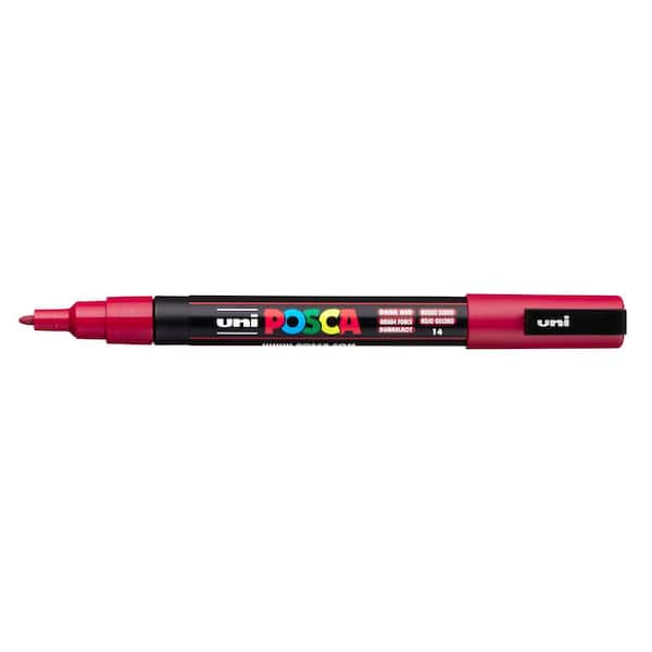 POSCA PC-3M Fine Bullet Paint Marker, Dark Red 081901 - The Home Depot