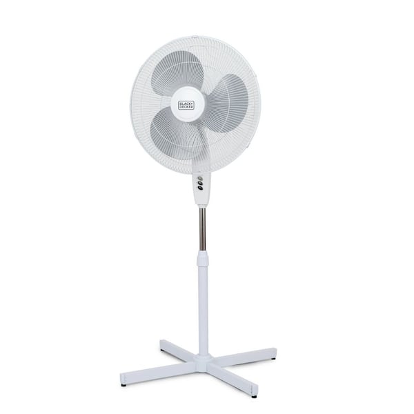 BFP18SX 18 in. Pedestal Fan, Standing Fan with 3 Speed Settings, White
