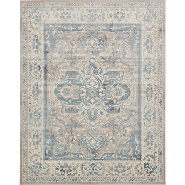 Unique Loom Paris Louisa Dark Gray 8' 0 x 10' 0 Area Rug