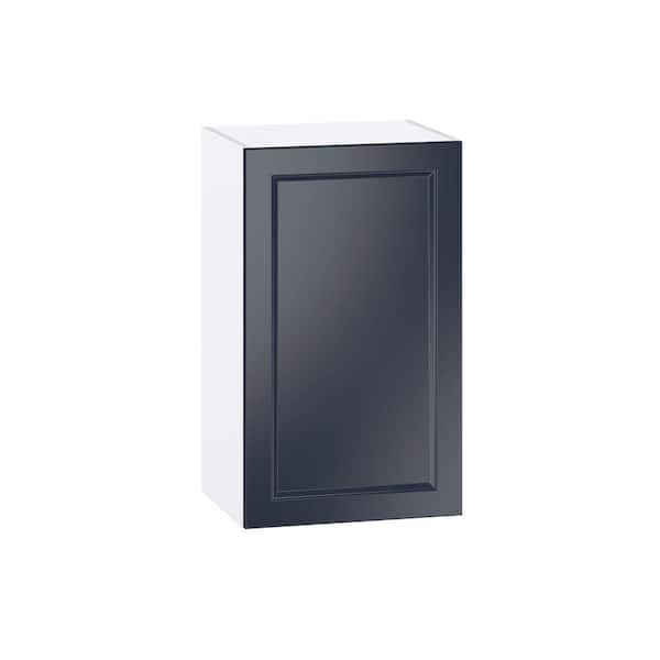 J COLLECTION Laramie 18 in. W x 14 in. D x 30 in. H Assembled Wall Kitchen Cabinet in Painted Blue