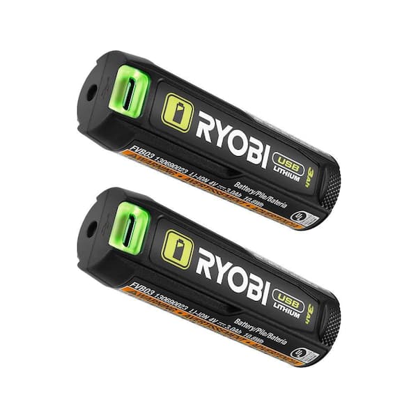 USB Lithium 3.0 Ah Lithium-ion Rechargeable Battery (2-Pack)