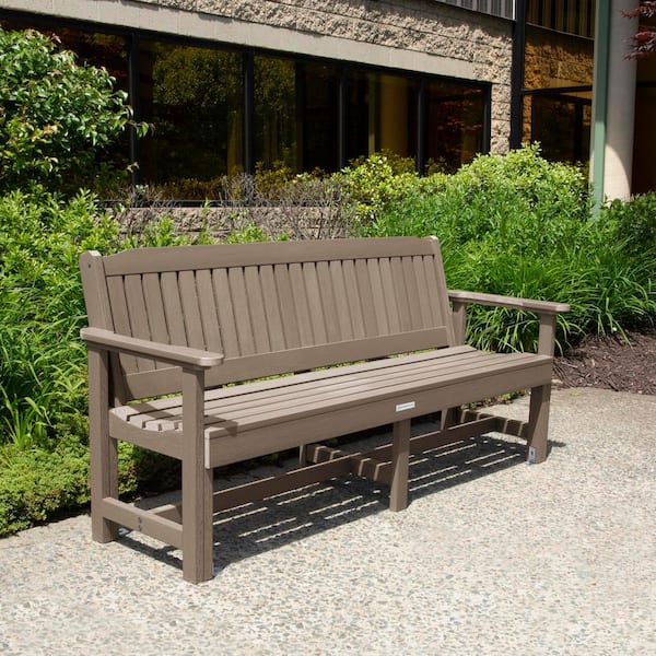 Sequoia 6 ft 3-Person Woodland Brown Recylced Plastic Outdoor Bench
