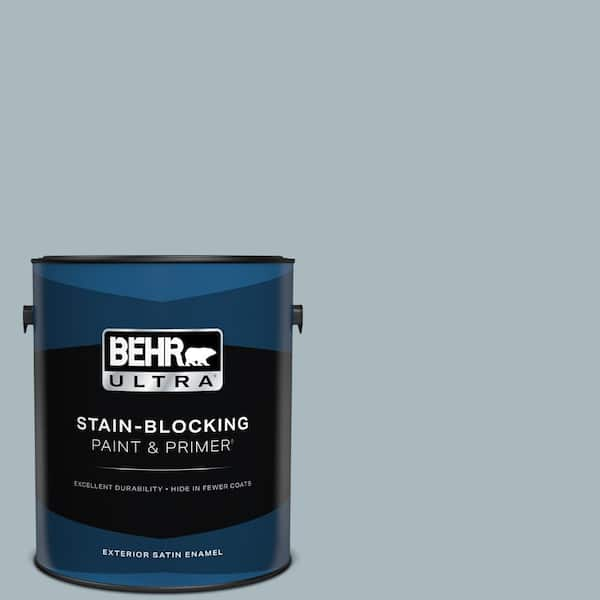 BEHR ULTRA 1 gal. #740E-3 Prelude Satin Enamel Exterior Paint & Primer