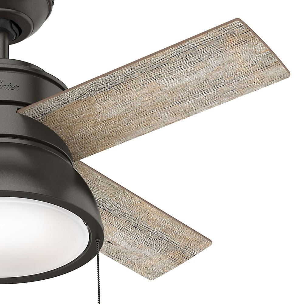 Loki Noble Bronze 36" Ceiling Fan with LED Light and Reversible Blades