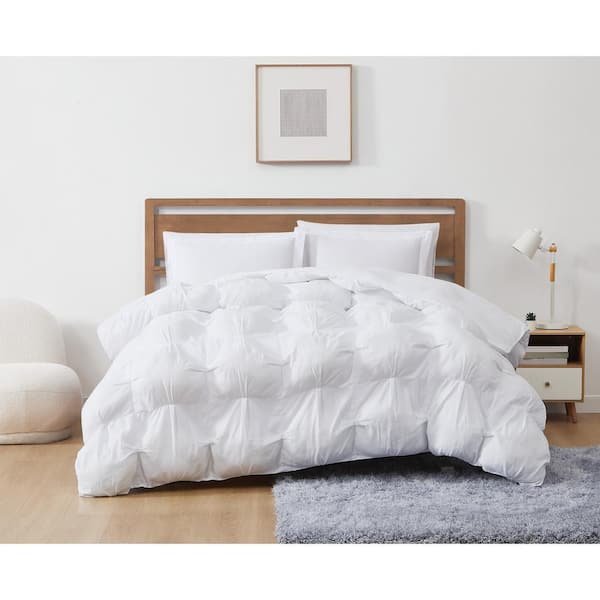 Truly Soft Cloud Puffer White Microfiber 3-Piece Full/Queen Comforter Set  CS5545WTFQ-1500 - The Home Depot
