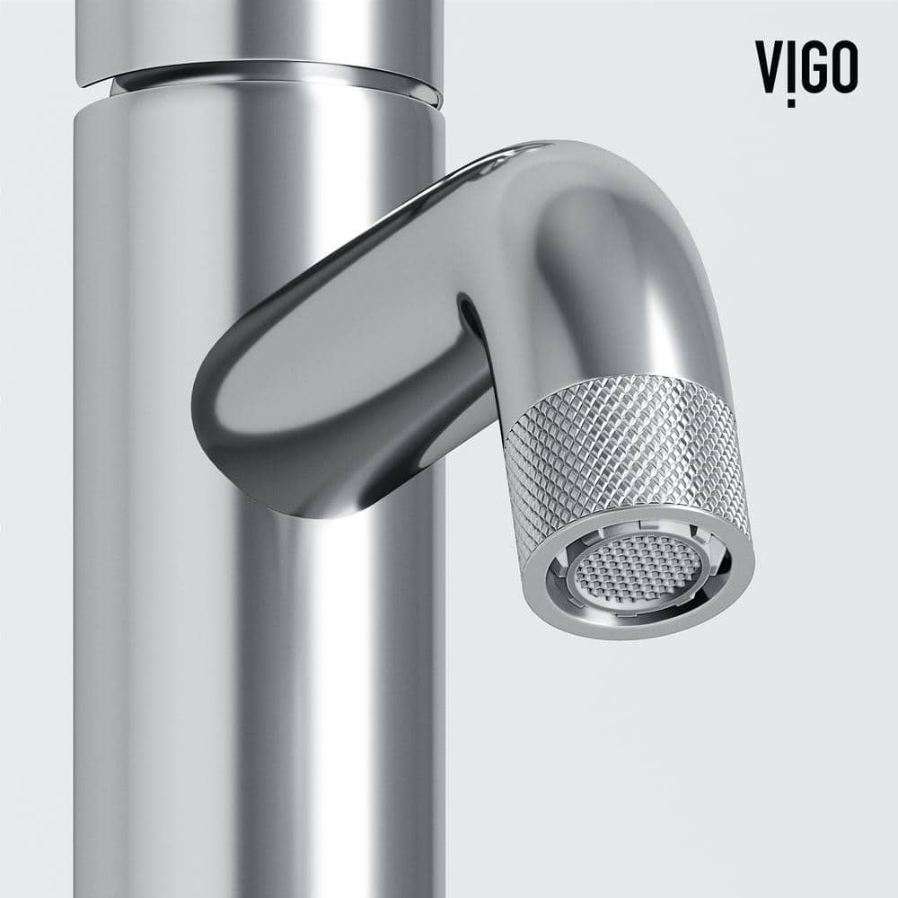 Cass Chrome 8" Single Handle Bathroom Faucet