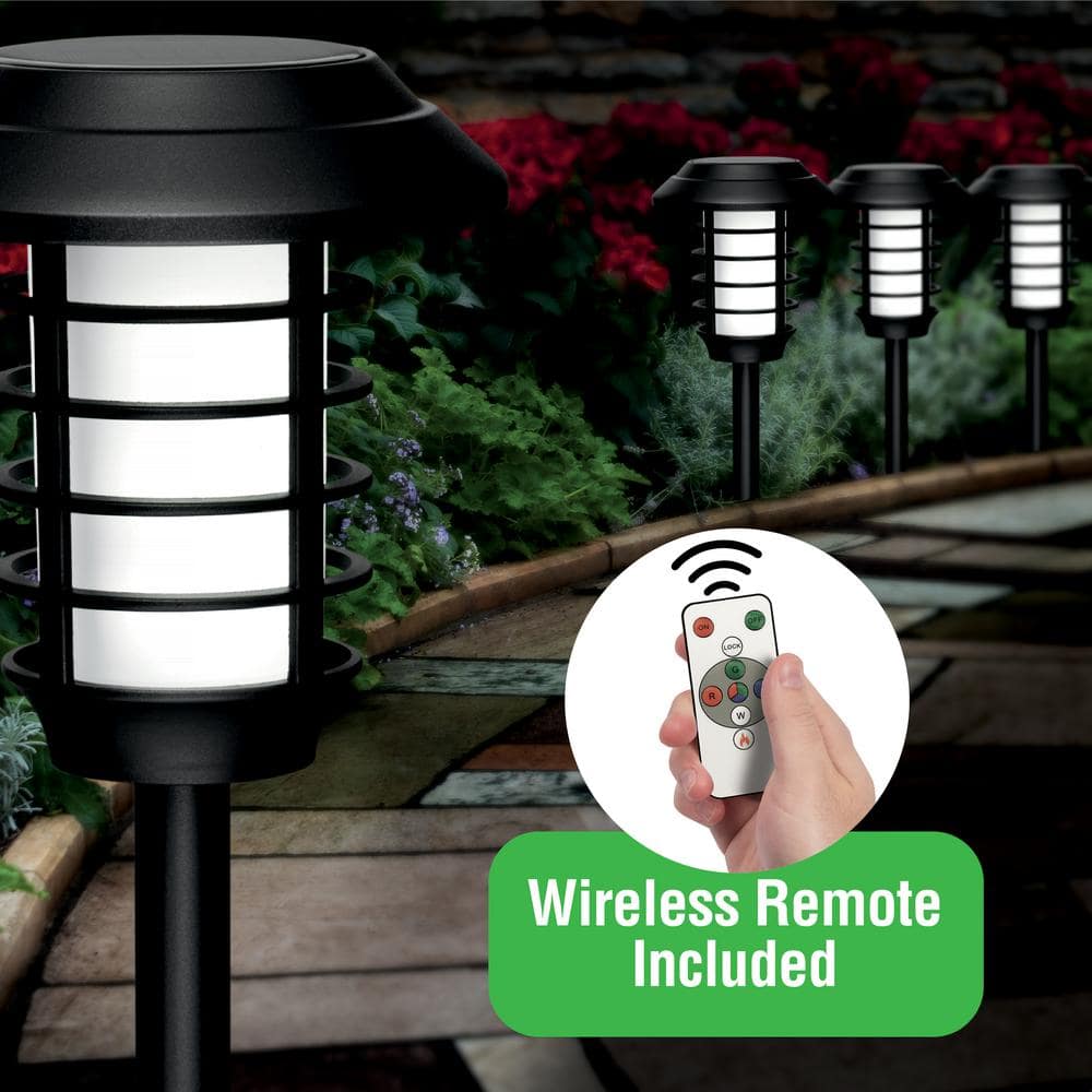 Bell+Howell Color Changing LED Solar Pathway Lights 4-Pack