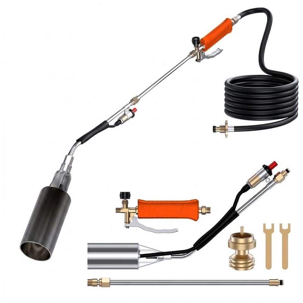 37.5 in. Heavy Duty Self-Igniting Propane Weed Torch with 11.5 ft. Hose for Outdoor Cleanup Orange price history on PriceWatchPro