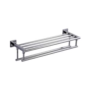 Stainless Steels Wall Mounted Towel Rack in Chrome