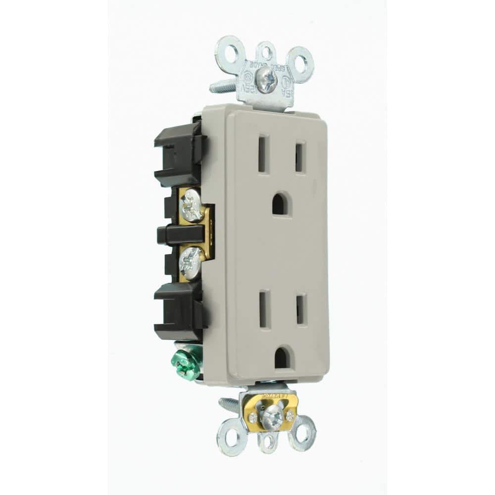 Decora Plus 15 Amp 125 V Industrial Grade Duplex Outlet/Receptacle, Gray (1-Pack) 16262-GY price history on PriceWatchPro