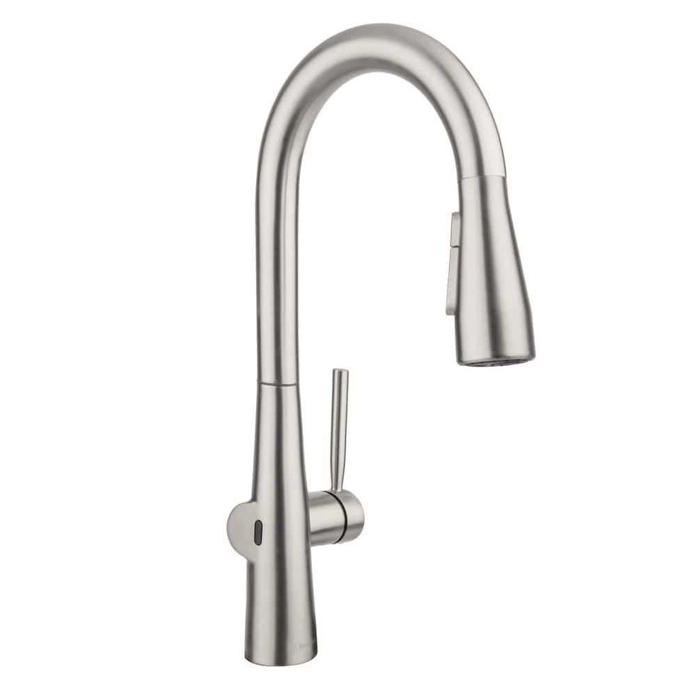 Jema Single Handle Touchless Pull Down Sprayer Kitchen Faucet with Nebia High Efficiency Spray Tech in Stainless Steel price history on PriceWatchPro