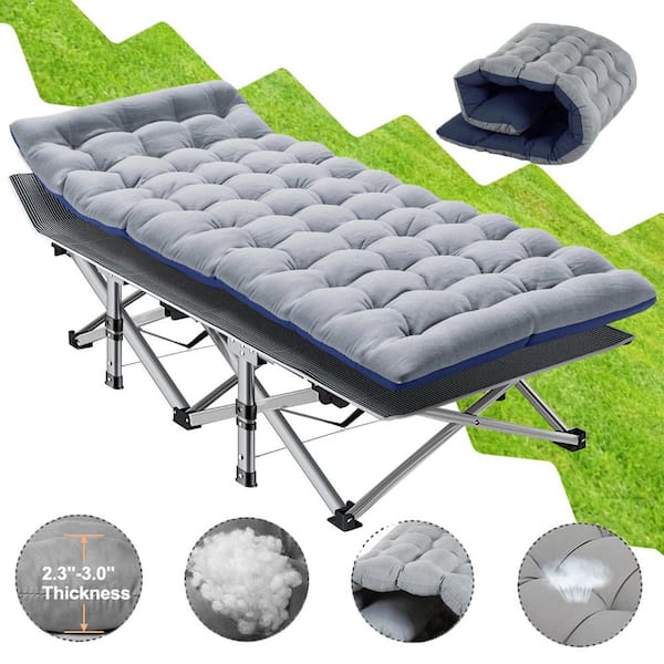 BOZTIY Oversize Folding Camping Cot,XL Sleeping Cot With