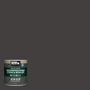 8 oz. #MQ1-35 Off Broadway Solid Color Waterproofing Exterior Wood Stain and Sealer Sample