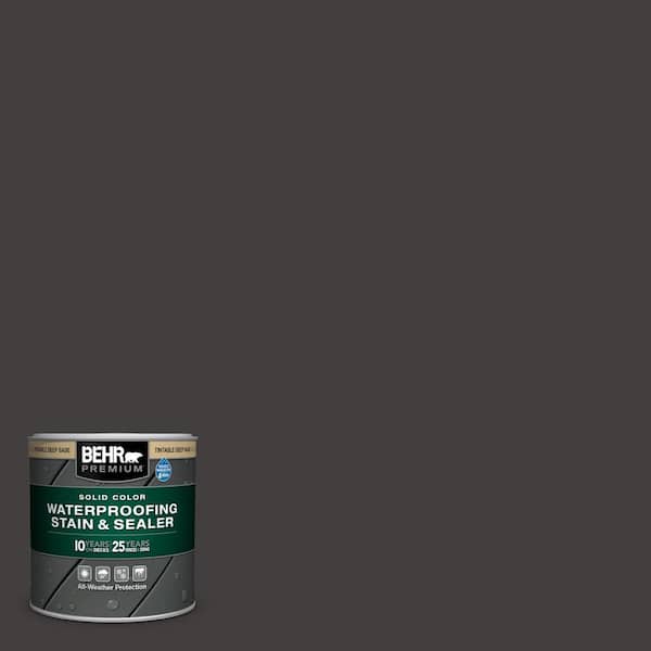 BEHR PREMIUM 8 oz. #MQ1-35 Off Broadway Solid Color Waterproofing Exterior Wood Stain and Sealer Sample
