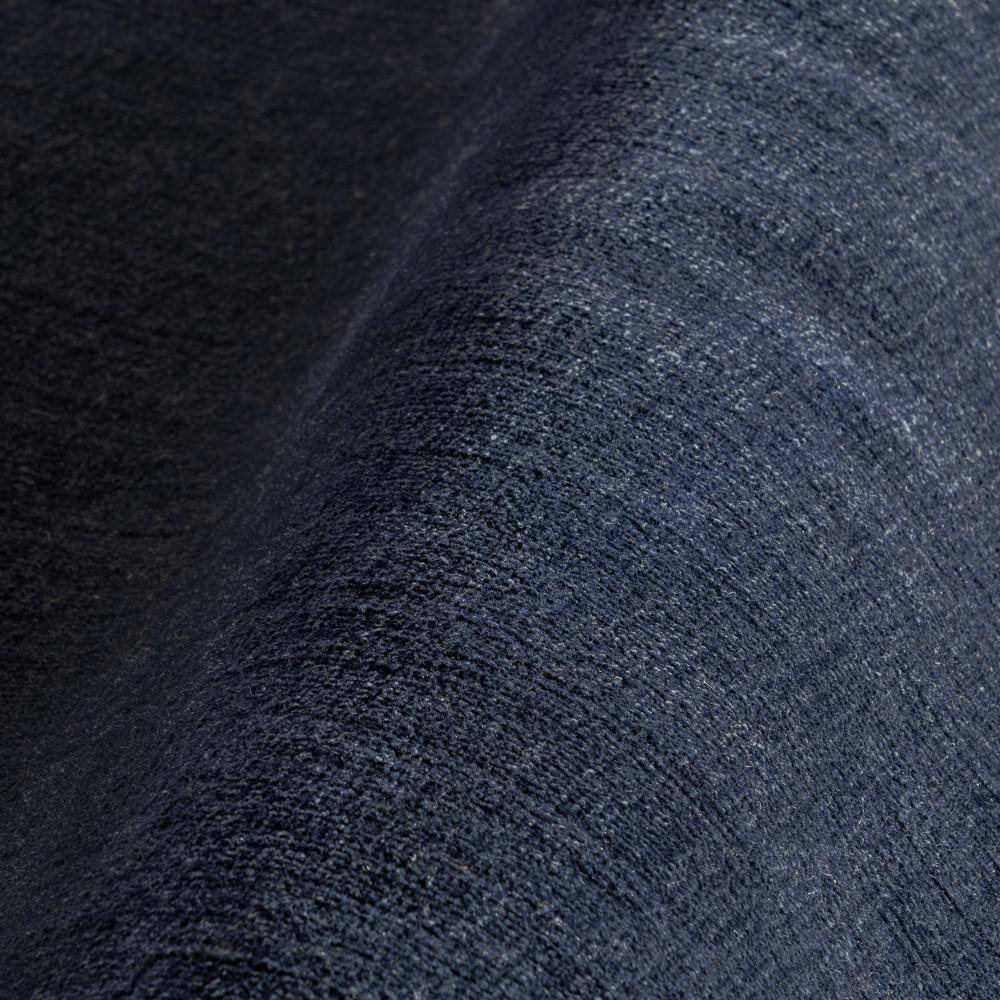 Midnight Blue 4' x 6' Handmade Wool and Viscose Area Rug