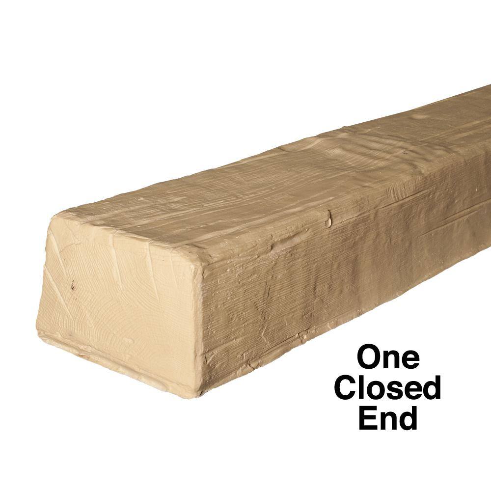 Unfinished Modern Faux Wood Beam in Light Brown Polyurethane