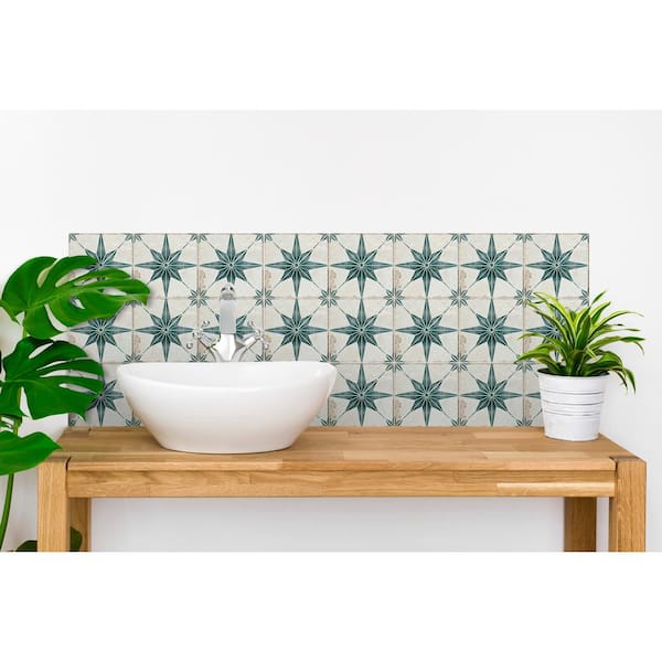 Green R13 5 in. x 5 in. Vinyl Peel and Stick Tile (24 Tiles, 4.17 sq. ft./Pack)